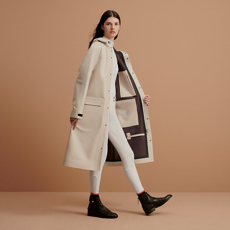 Country horse riding parka - Grey | Hermès USA